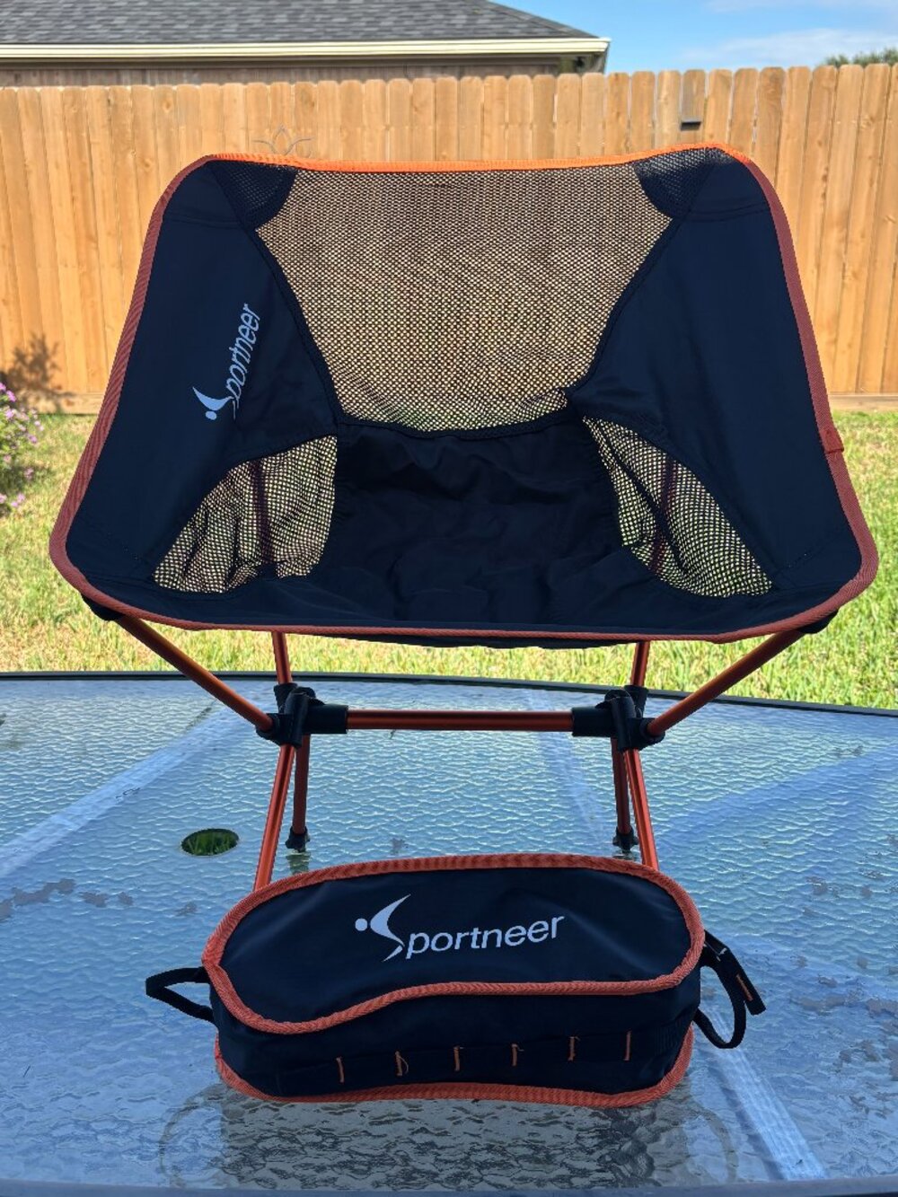 Sportneer Portable Lightweight Folding Camping Chair Compact Backpacking